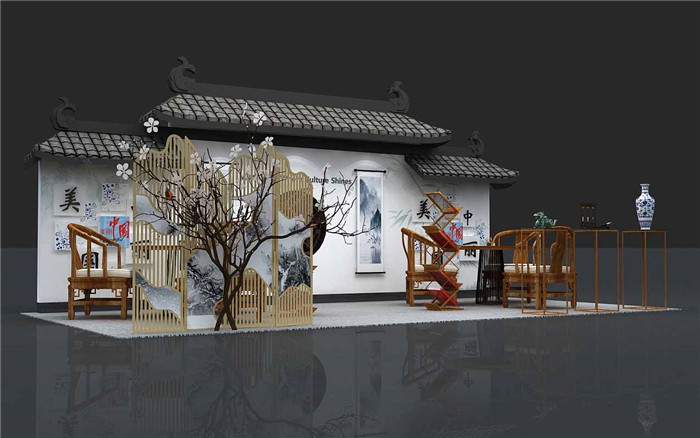 义乌展览会搭建方案设计图片模板
